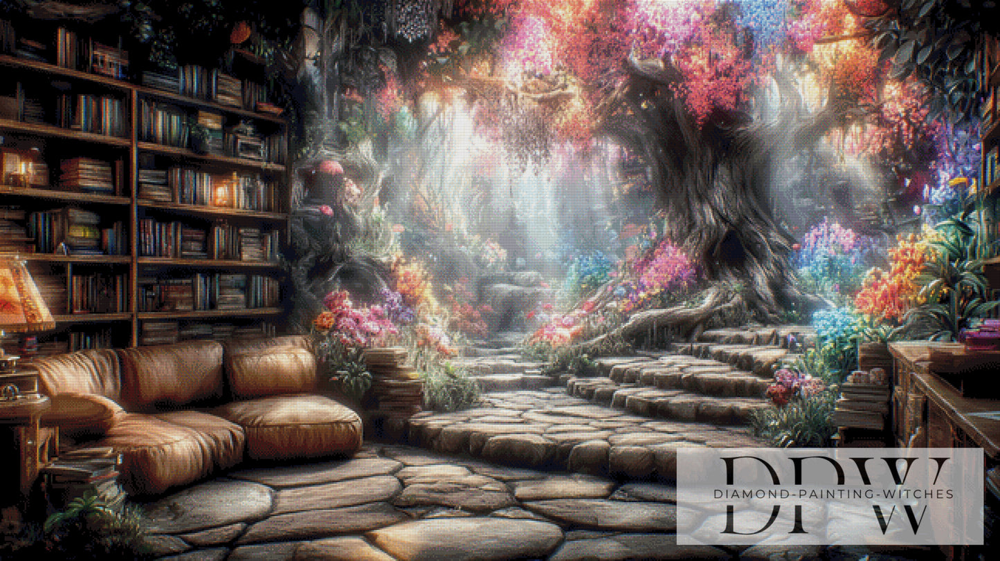 Leseparadies by ellufija 160x90cm mit 350 Farben DPW-3320