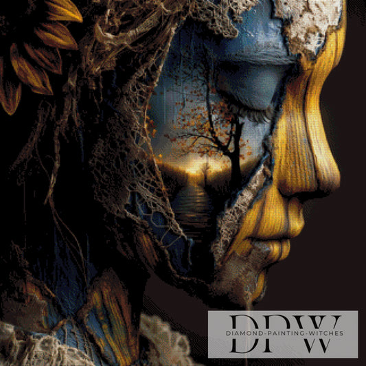 Seelenbaum by QN 80x80cm mit 145 Farben DPW-3327