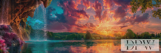 Sommer Fjord by theA.art 180x60cm mit 240 Farben DPW-3329