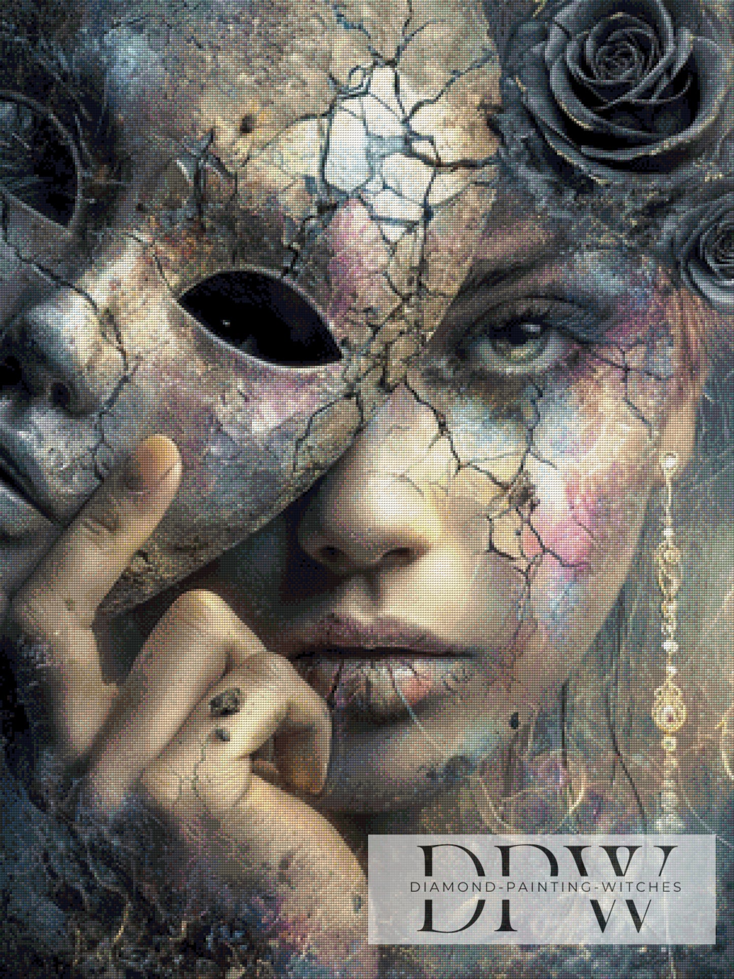 Demaskierung by Elly_A.I  75x100cm mit 140 Farben DPW-3332