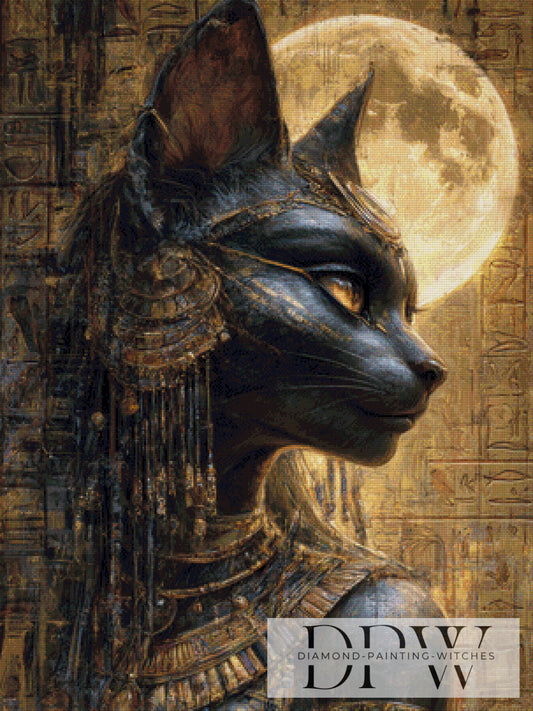 Black Sphinx by Elly_A.I  75x100cm mit 135 Farben DPW-3335