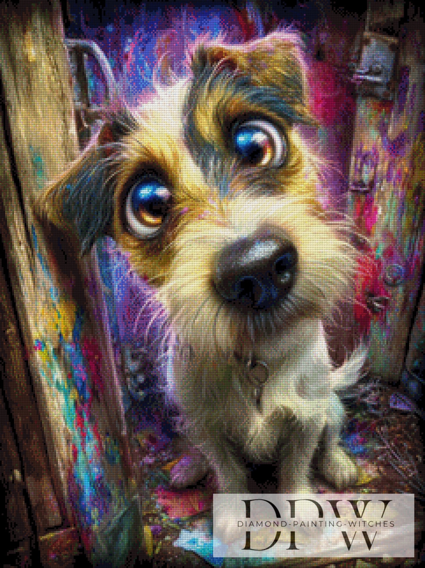 Jack Russell III by CreatiVart 60x80cm mit 300 Farben DPW-3336