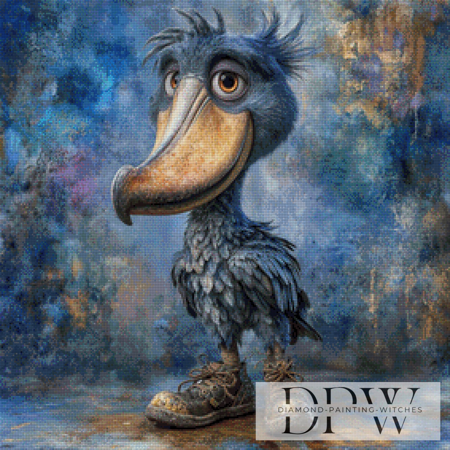 Schuhschnabel by CreatiVart 70x70cm mit 170 Farben DPW-3337