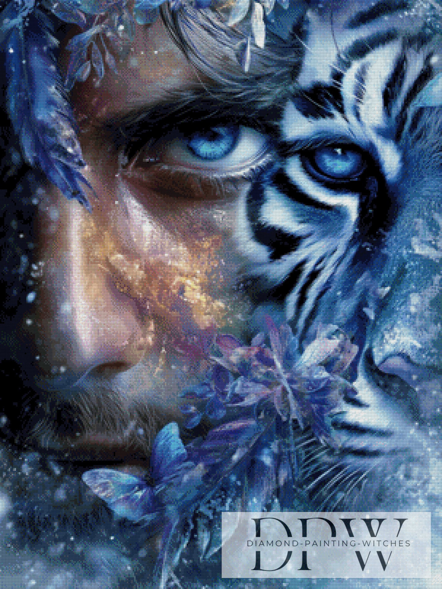 Blue Dreams by _sweet_loco_AI 75x100cm mit 160 Farben DPW-3343