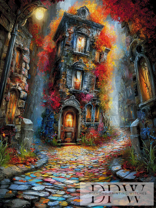 Das schiefe Haus by Casalla Vendetta 90x120cm mit 390 Farben DPW-3349