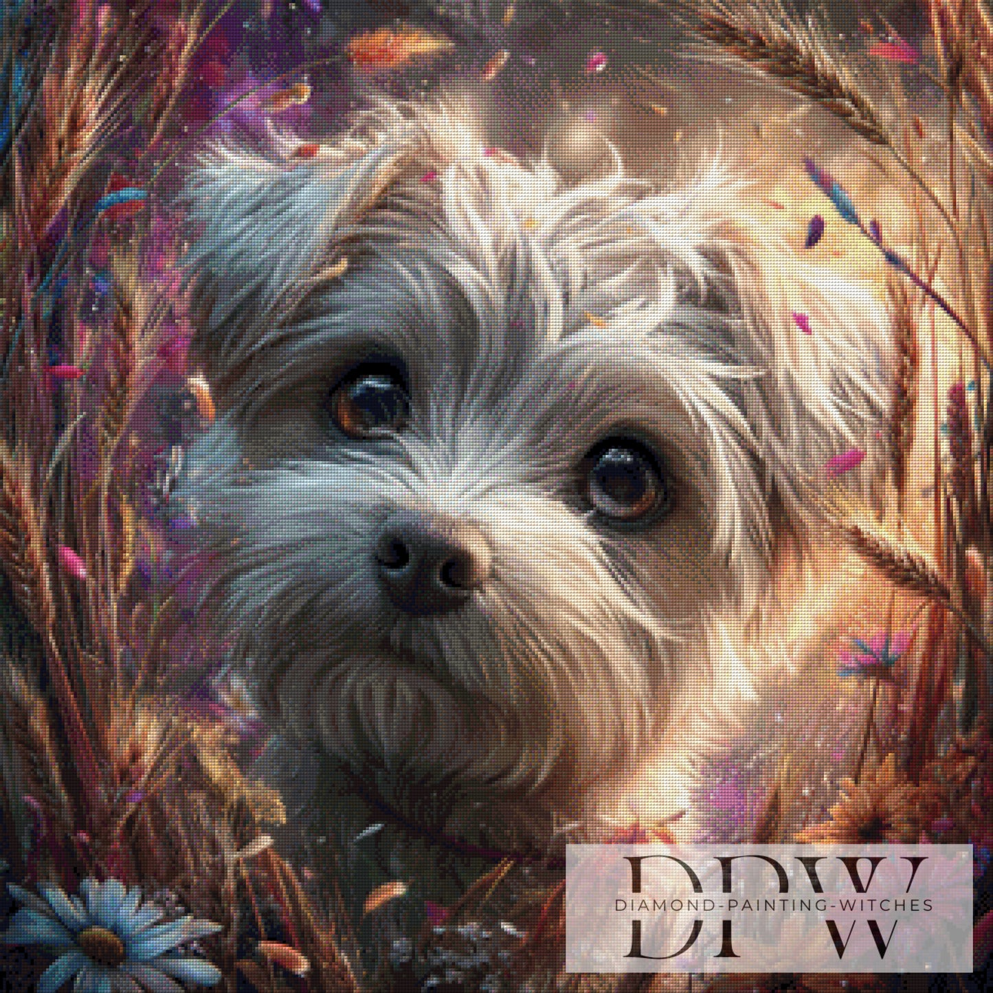 Malteser I  by ellufija 80x80cm mit 220 Farben DPW-3355