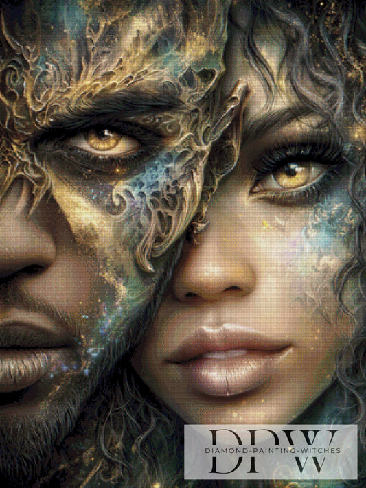 You & Me by _Sweet_Loco_AI 75x100cm mit 165 Farben DPW-3359