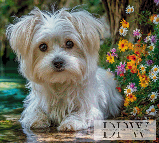 Malteser II by Elly_A.I  100x90cm mit 290 Farben DPW-3361