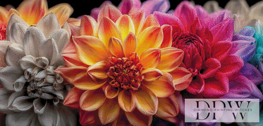 Zauberhafte Blüten by theA.art 125x60cm mit 320 Farben DPW-3372