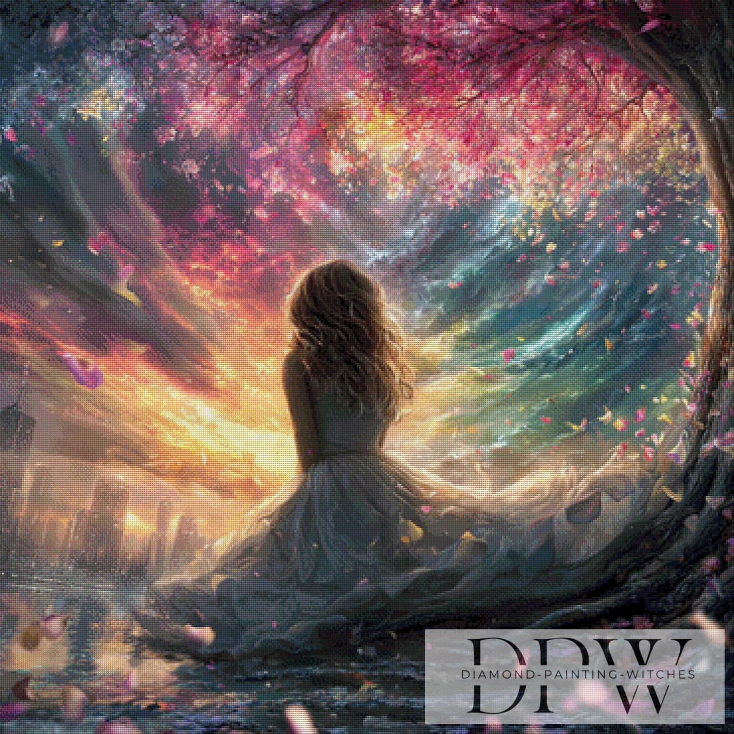 Stürmische Zeiten by ellufija 90x90cm mit 260 Farben DPW-3374