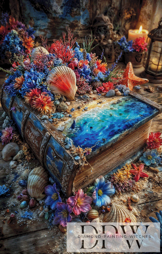 Geschichten der Ozeane by ellufija 90x140cm mit 400 Farben DPW-3377