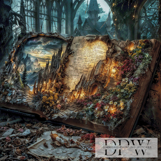 Book of unwritten Tales by Pixxel Pics 110x110cm mit 230 Farben DPW-3385