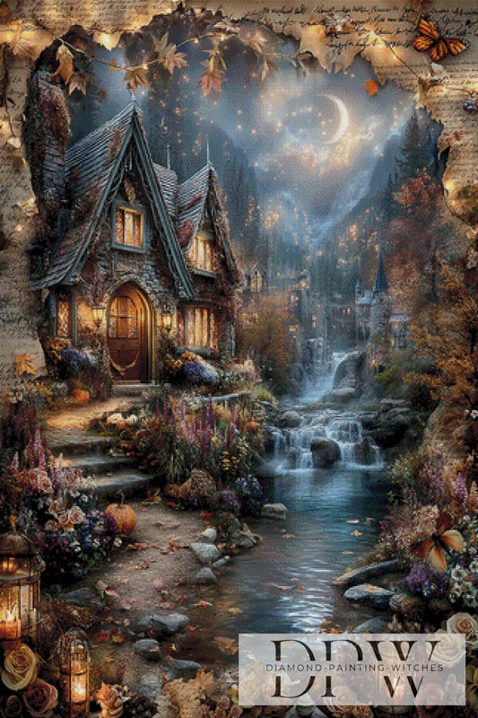 Vintage Village by ellufija 80x120cm mit 230 Farben DPW-3388