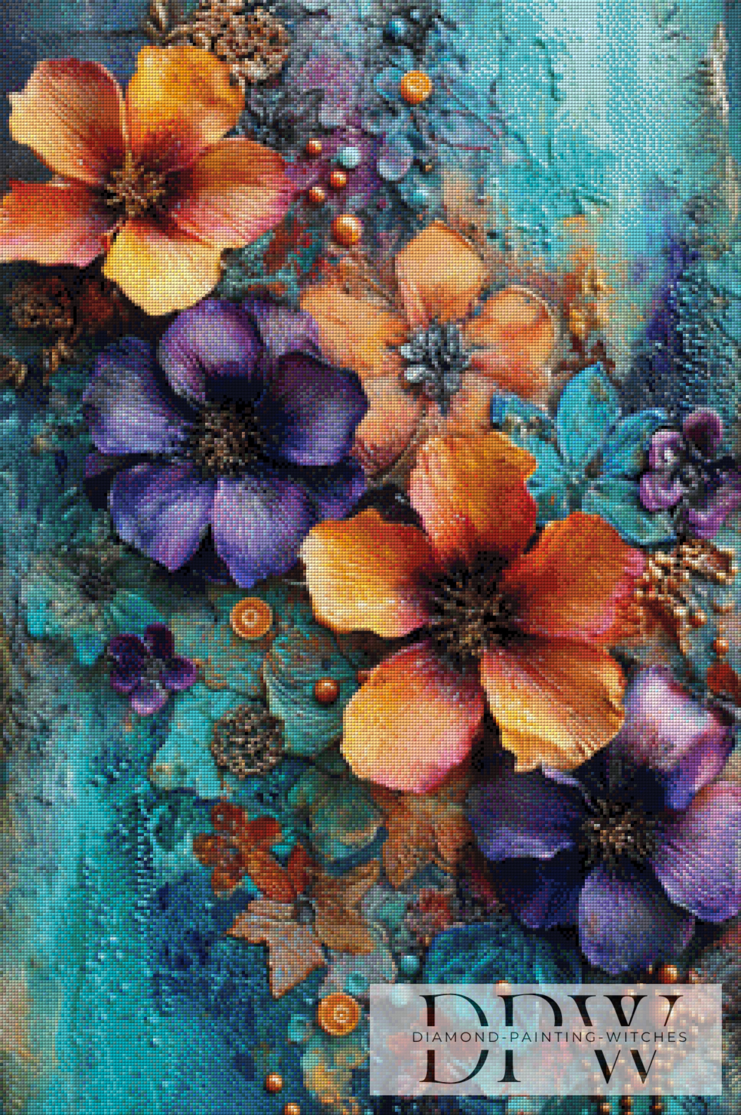Vintage Blumen by ellufija mit 290 Farben