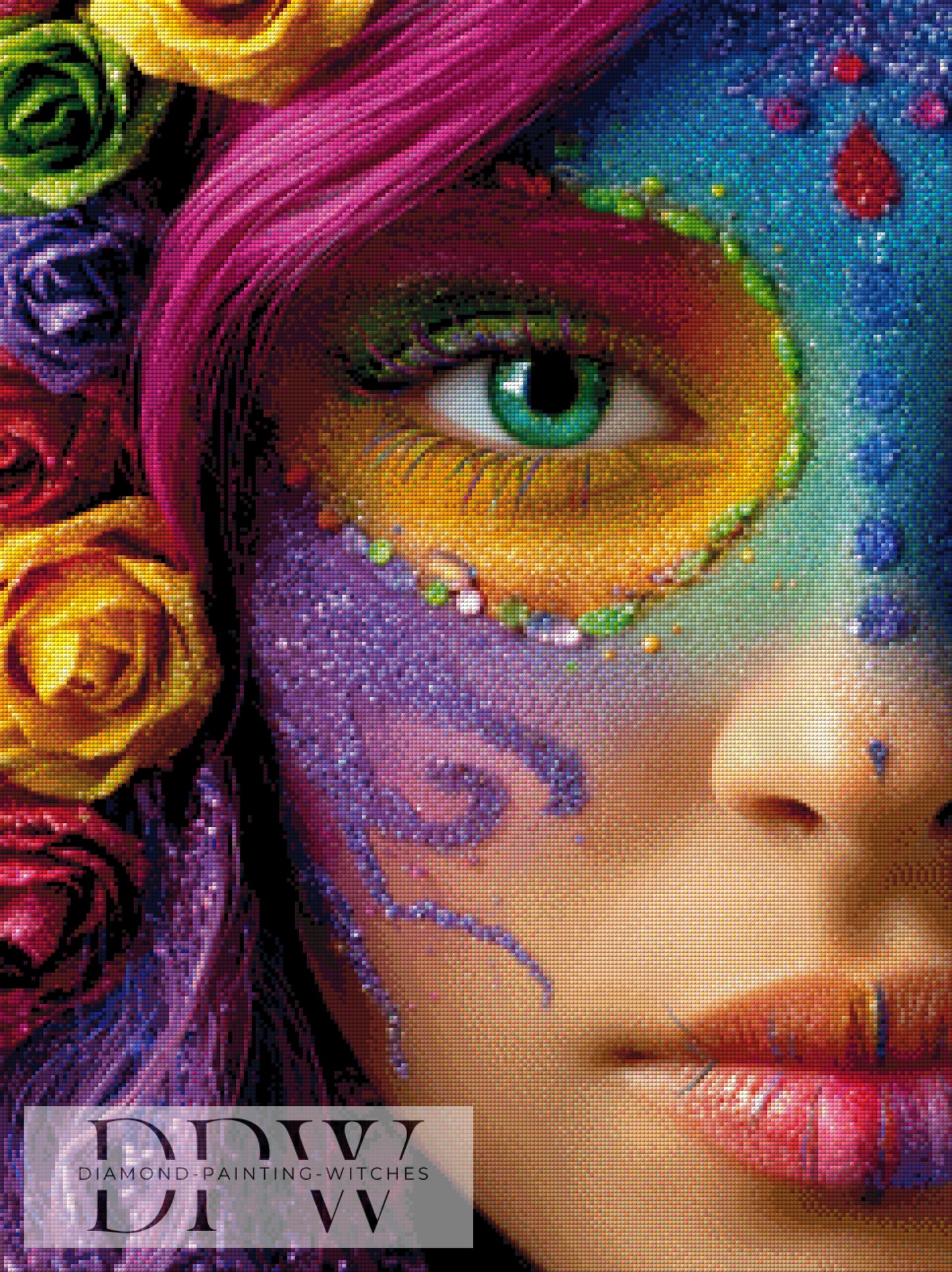 Glittering Muerta by theA.art 60x80cm mit 330 Farben DPW-3402