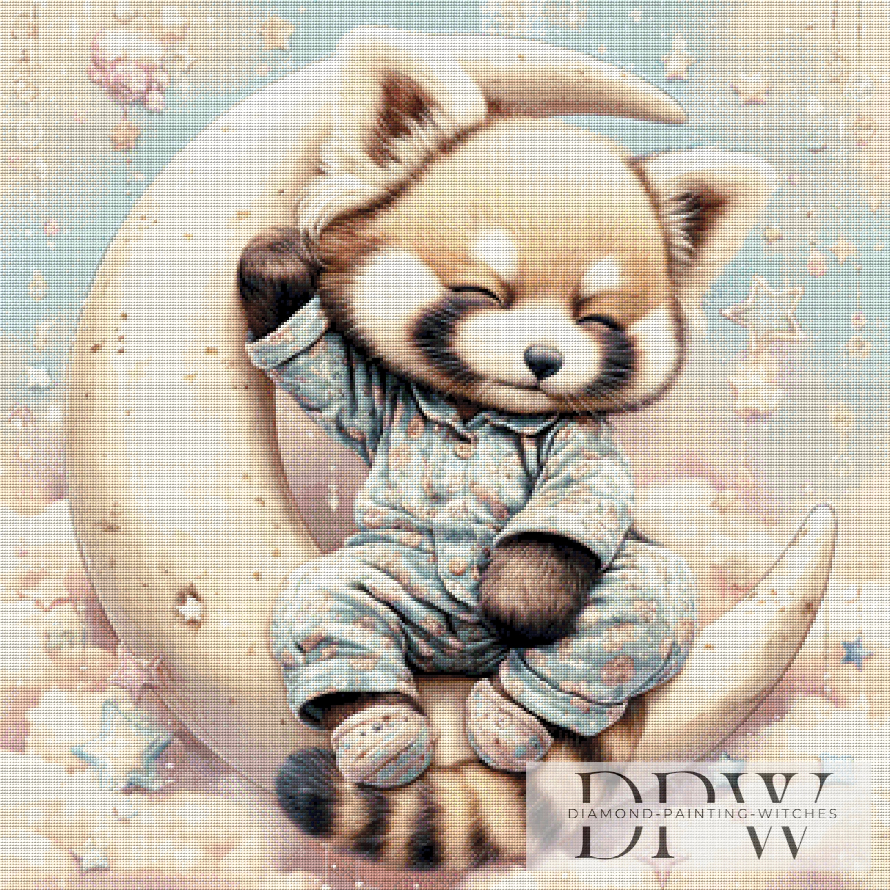 Pyjama Panda by Lisa Morgan mit 135 Farben