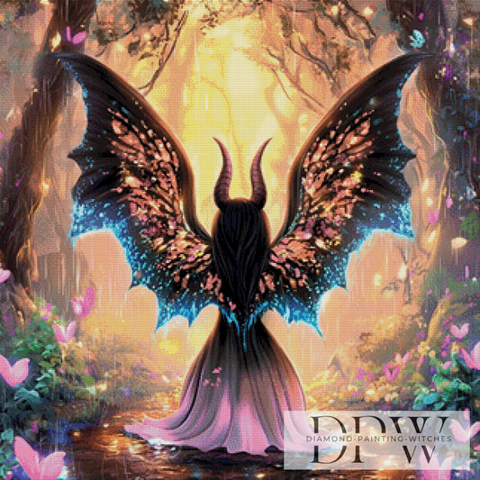 Glitzerflügel by Lisa Morgan 80x80cm mit 280 Farben DPW-3416