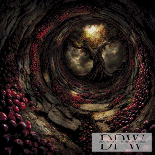 Verlorenes Obst by QN 90x90cm mit 165 Farben DPW-3421