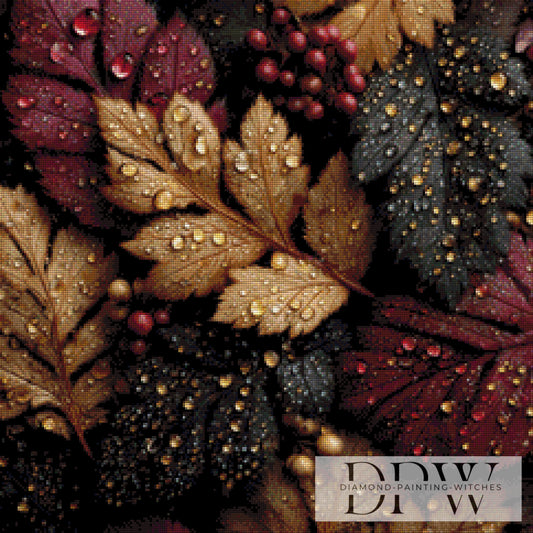 Blätter by QN 60x60cm mit 135 Farben DPW-3422