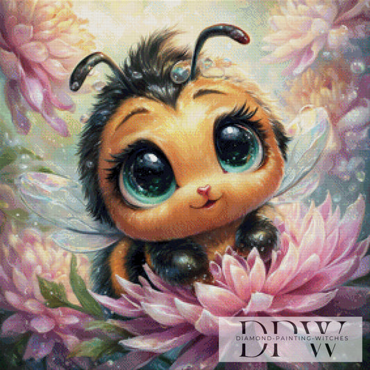 Herzige Hummel by Sweet_Loco_AI 70x70cm mit 260 Farben DPW-3423