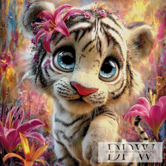 Gib Pfötchen by CreatiVart 80x80cm mit 300 Farben DPW-3428