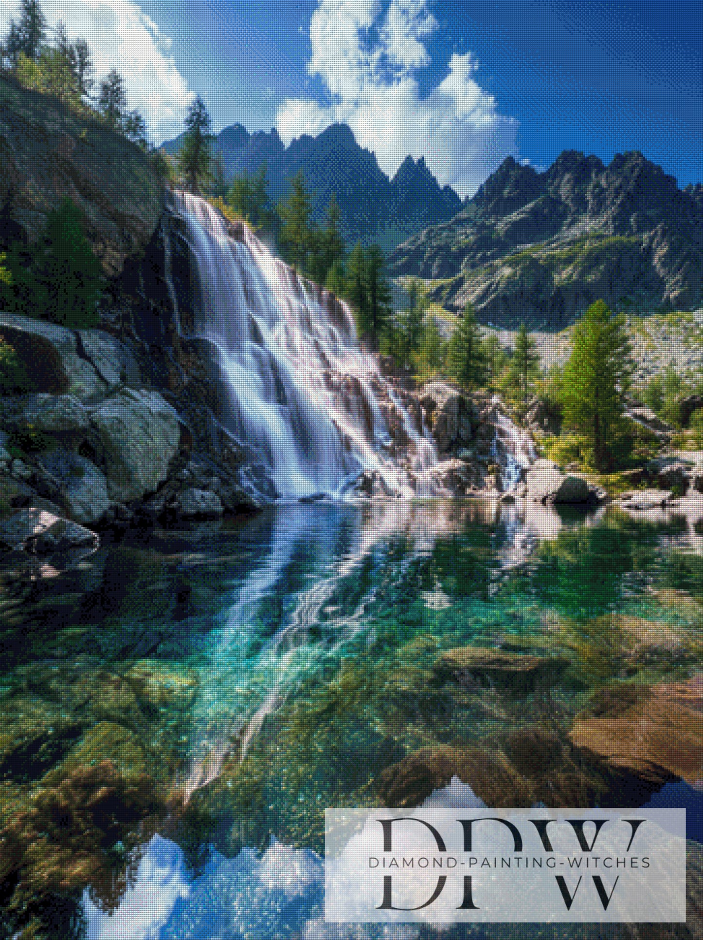 In den Bergen by theA.art 90x120cm mit 220 Farben DPW-3433