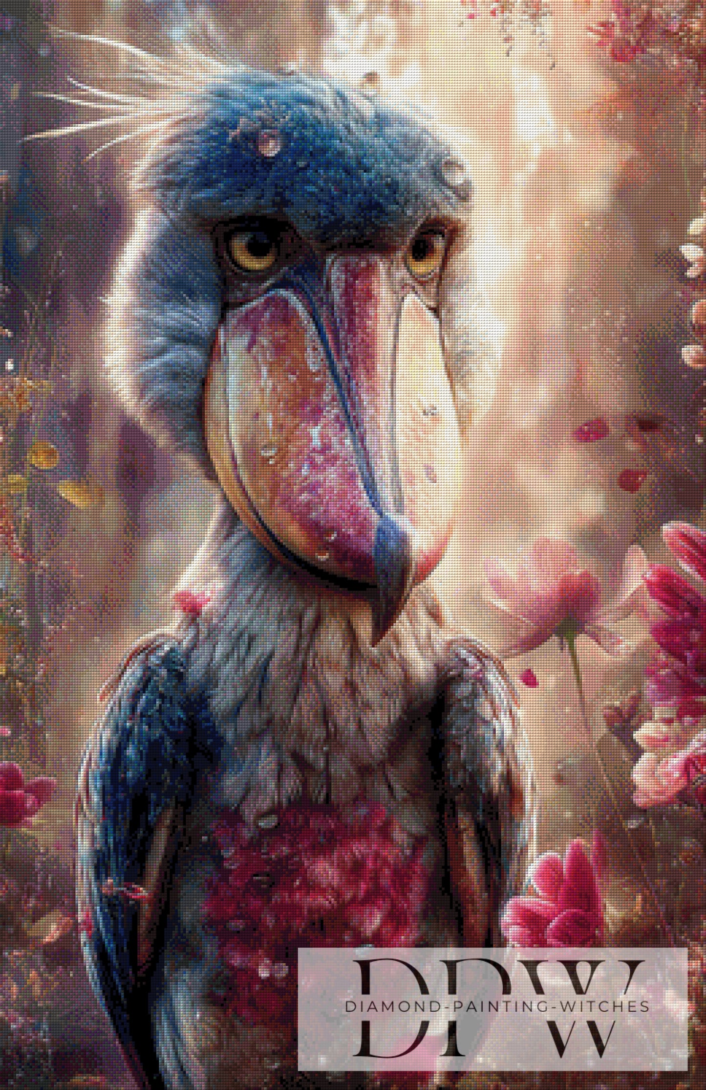 Schuhschnabel I by ellufija 65x100cm mit 240 Farben DPW-3435