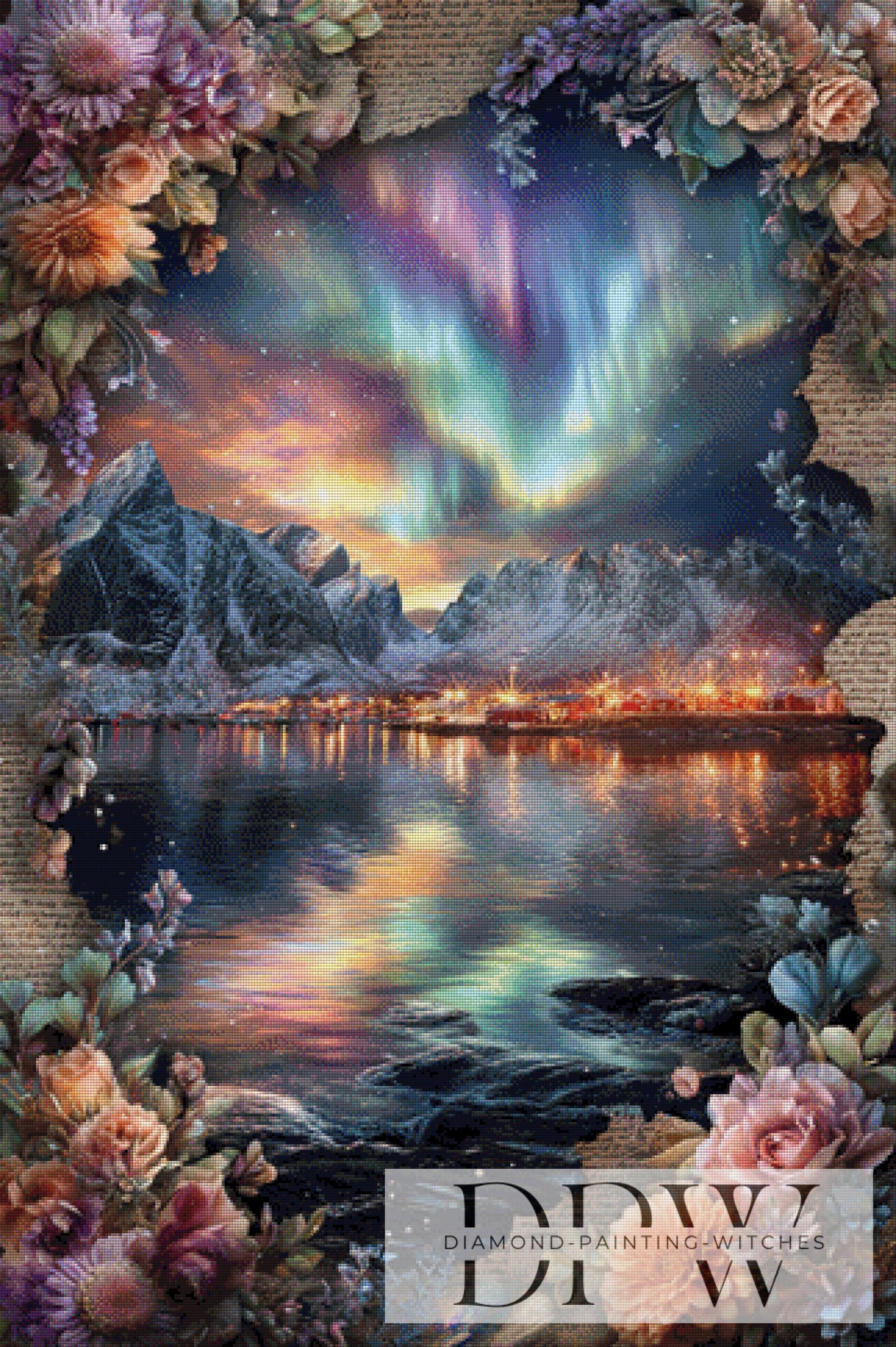 Vintage Fjord by ellufija 80x120cm mit 280 Farben DPW-3441