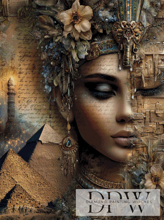 Vintage Ägypten by Elly_A.I  75x100cm mit 160 Farben DPW-3446