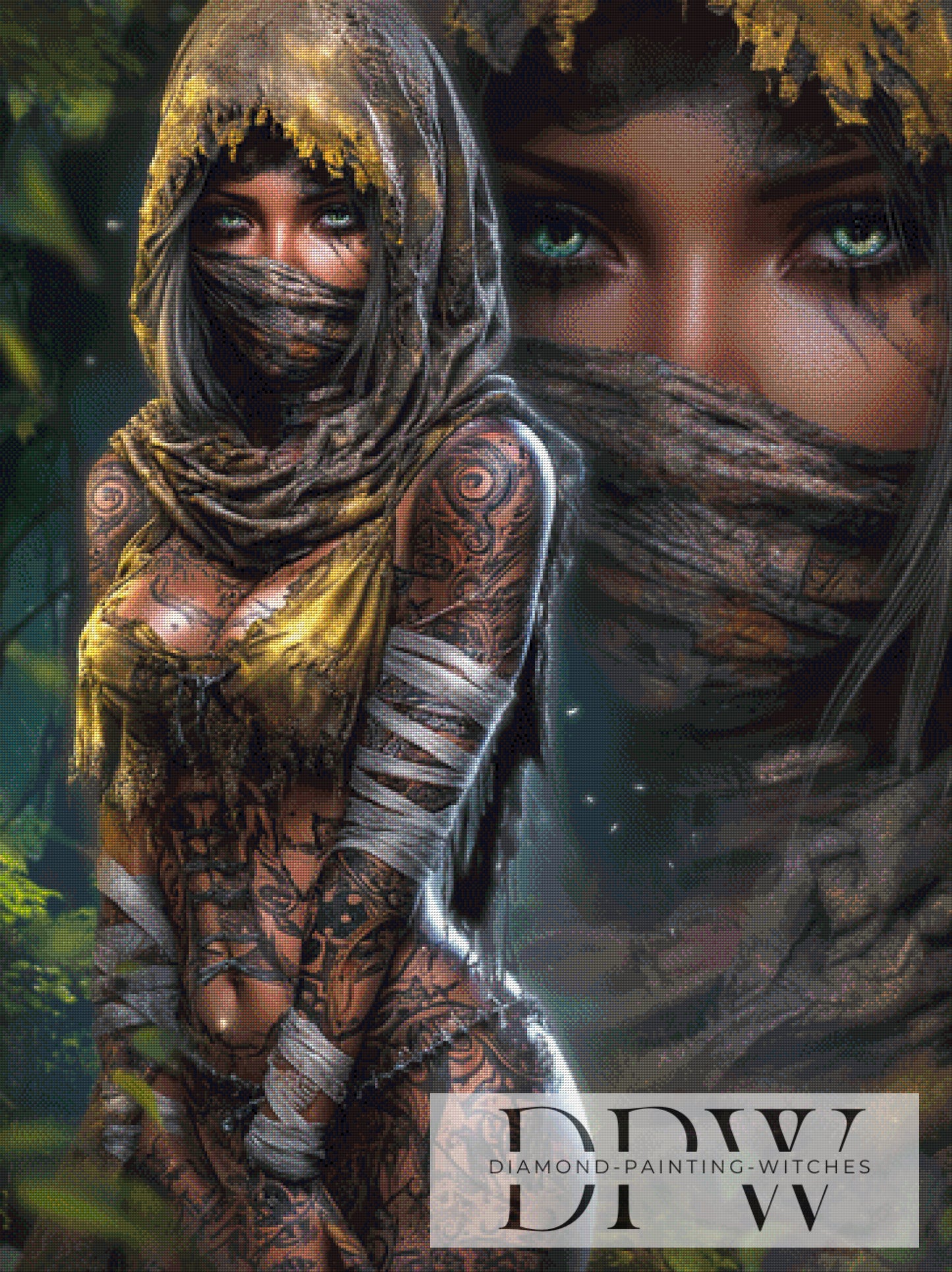 Mariam by Elly_A.I  90x120cm mit 190 Farben DPW-3451