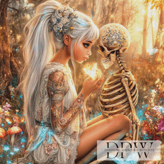 Liebe bis in den Tod by Lisa Morgan 80x80cm mit 250 Farben DPW-3467