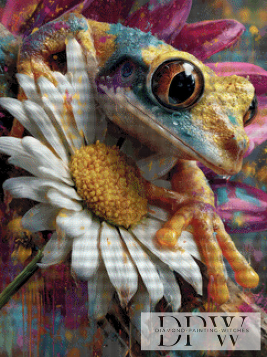 Kalle auf der Blüte by QN 60x80cm mit 250 Farben DPW-3468