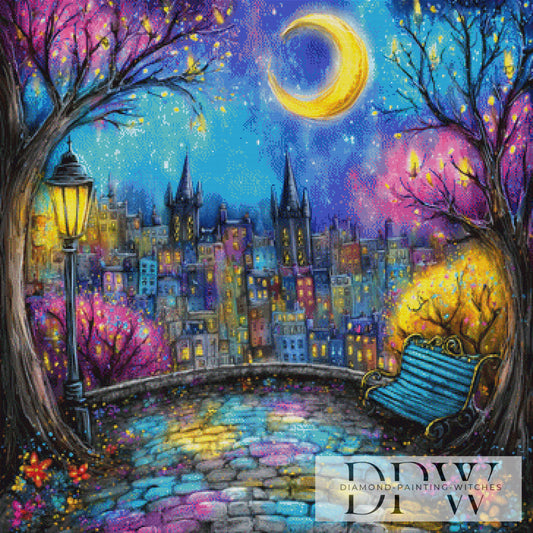 Mondscheinstadt by Casalla Vendetta 90x90cm mit 340 Farben DPW-3470