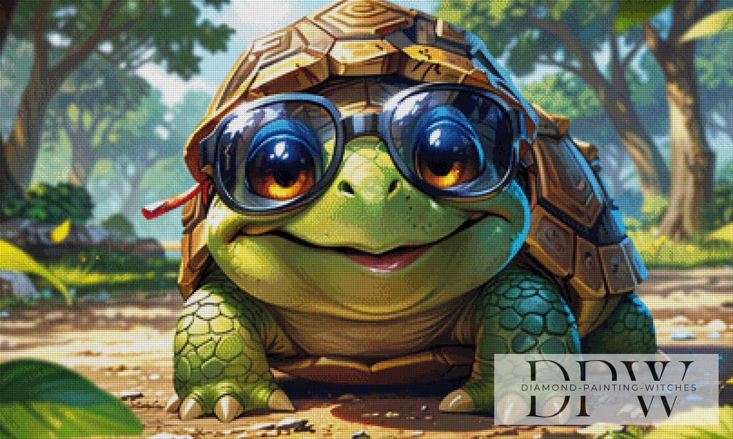 Cool Turtle by Casalla Vendetta 100x60cm mit 300 Farben DPW-3478