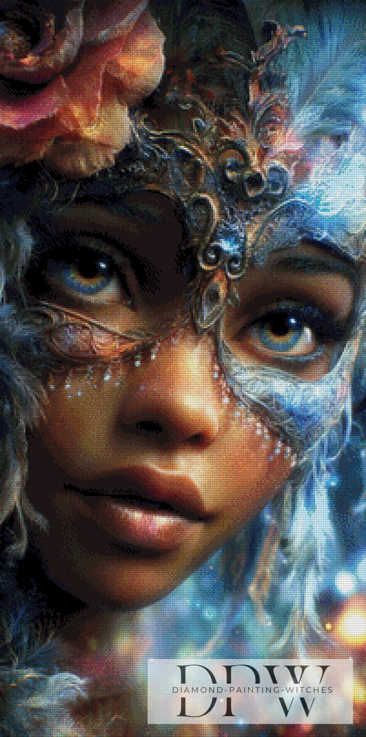 Beautiful Mask by Casalla Vendetta 50x100cm mit 250 Farben DPW-3479