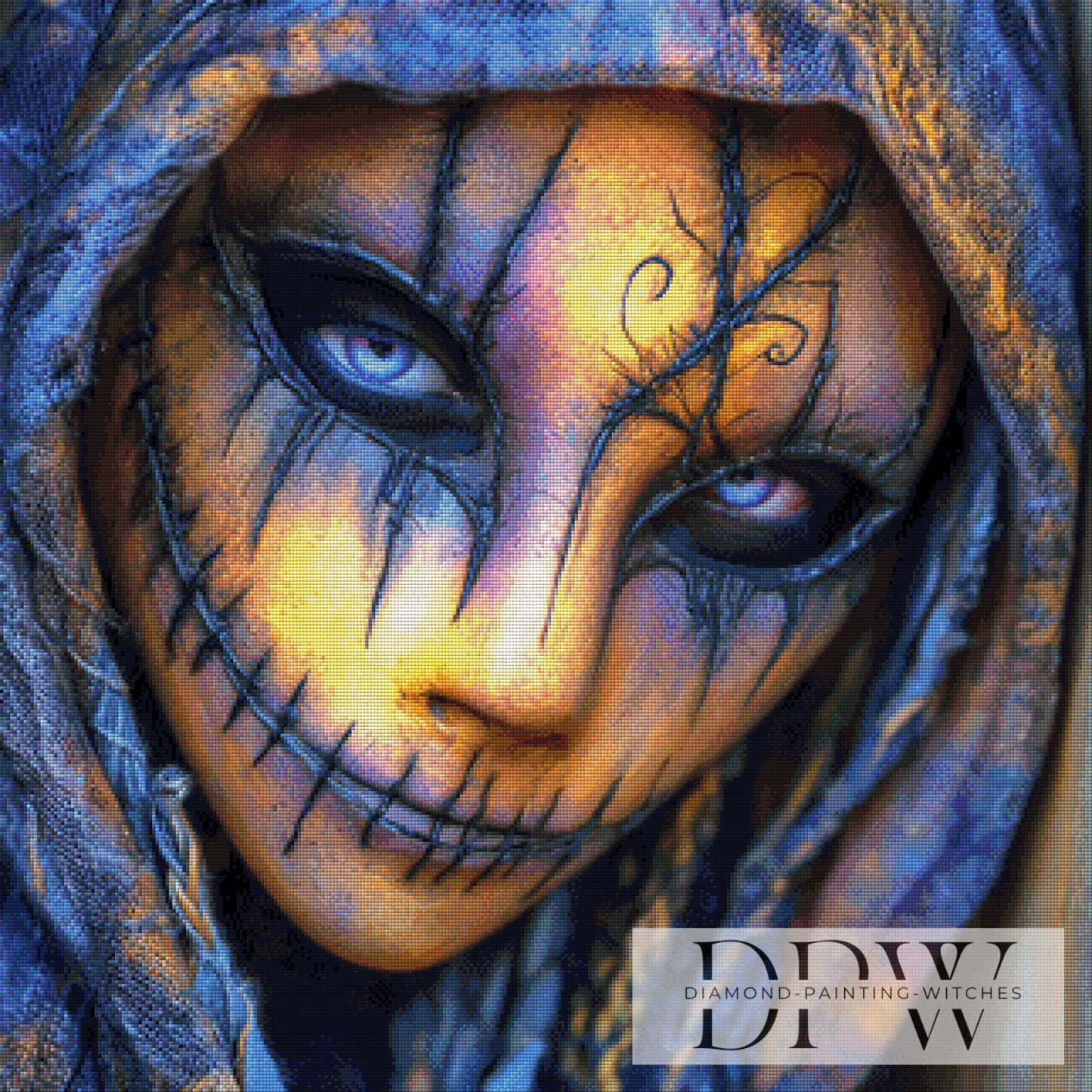 Creepy Mask by Casalla Vendetta 80x80cm mit 220 Farben DPW-3489