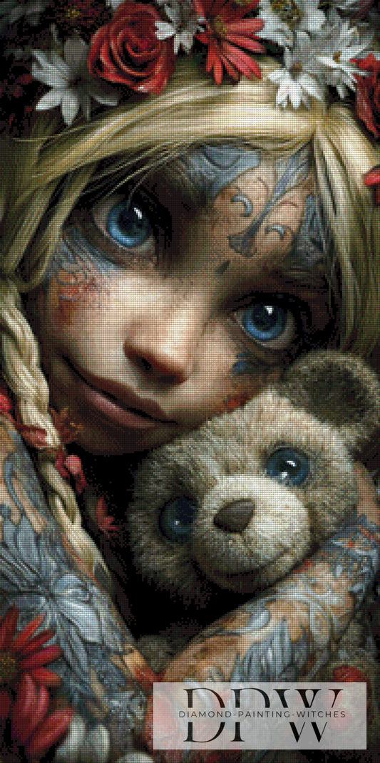 Teddy and me by Casalla Vendetta 50x100cm mit 170 Farben DPW-3503