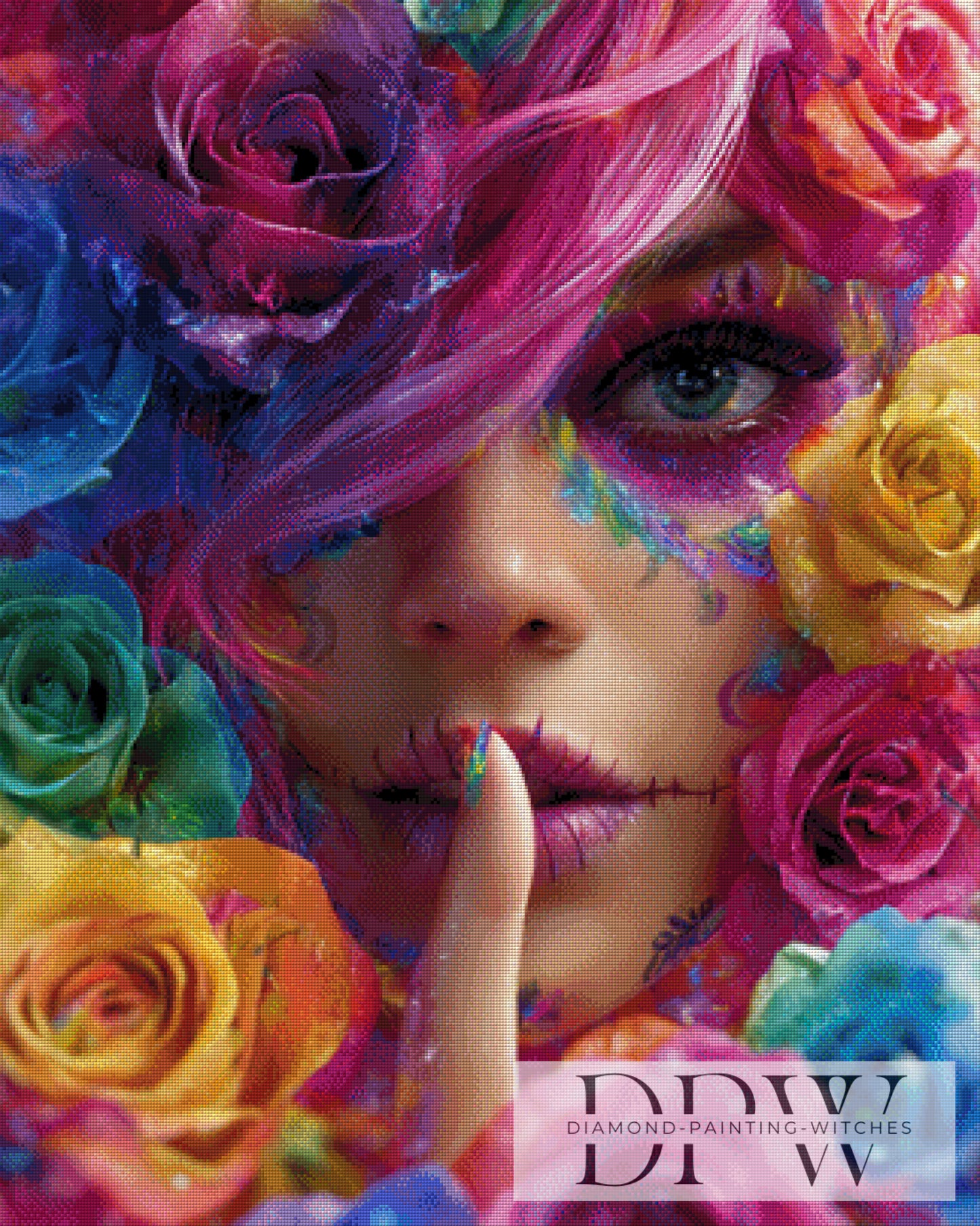 Silent Bloom by theA.art 80x100cm mit 390 Farben DPW-3517