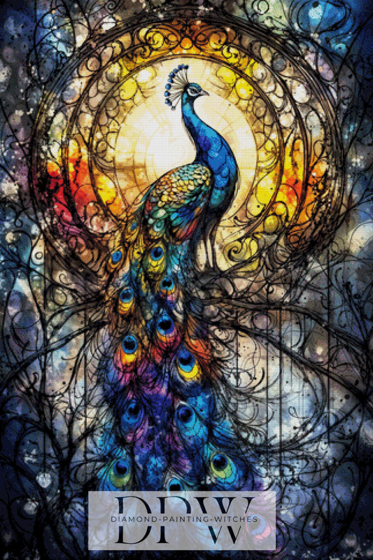 Peacock fantasy by Pixxel Pics 80x120cm mit 360 Farben DPW-3529