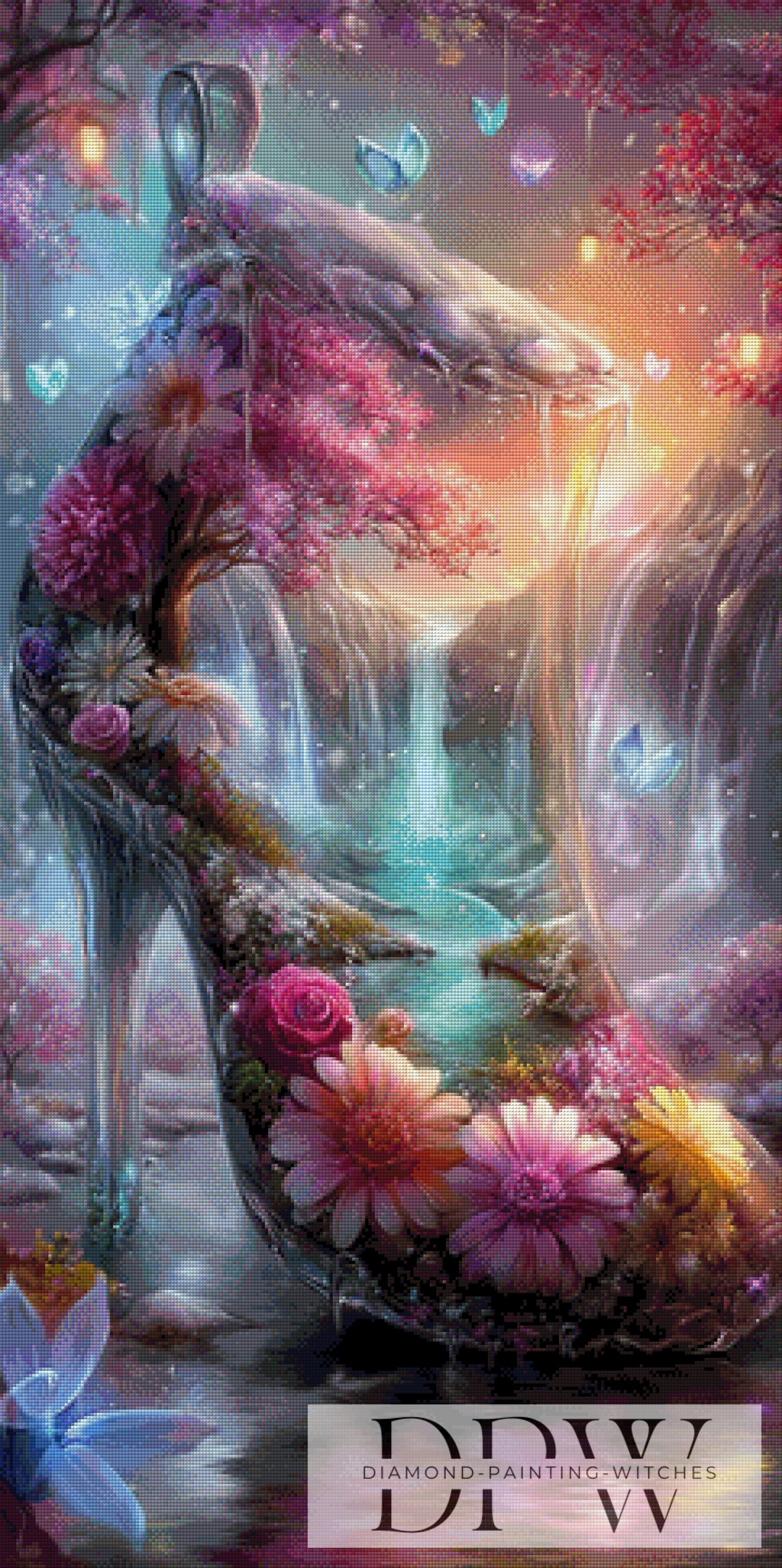 Der gläserne Traumschuh I by Elly_A.I. 60x120cm mit 300 Farben DPW-3530