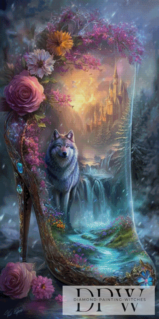 Der gläserne Traumschuh IV by Elly_A.I. 60x120cm mit 250 Farben DPW-3533