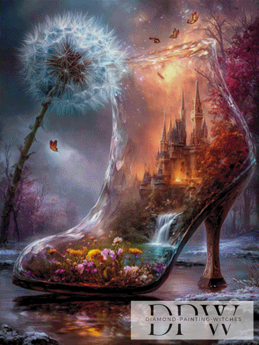 Der gläserne Traumschuh V by Elly_A.I. 75x100cm mit 250 Farben DPW-3534