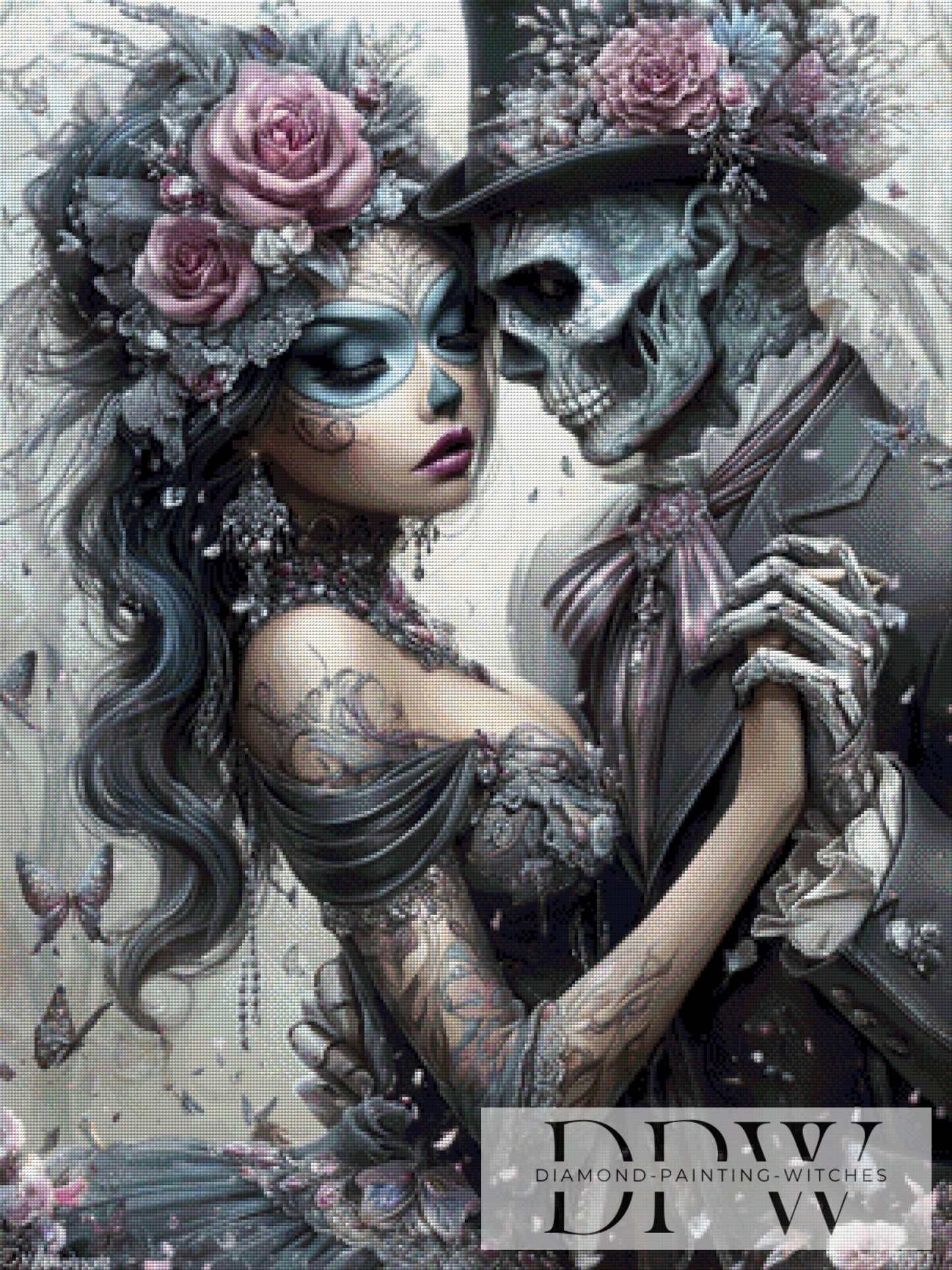 Halloween Tanznacht II by Elly_A.I. 75x100cm mit 120 Farben DPW-3560