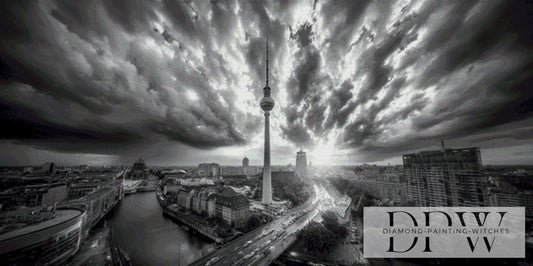 Berlin Black & White by theA.art 140x70cm mit 39 Farben DPW-3568