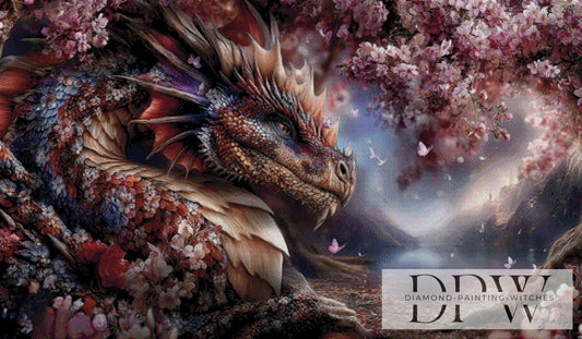 Japanischer chilliger Drache by Elly_A.I. 120x70cm mit 160 Farben DPW-3570