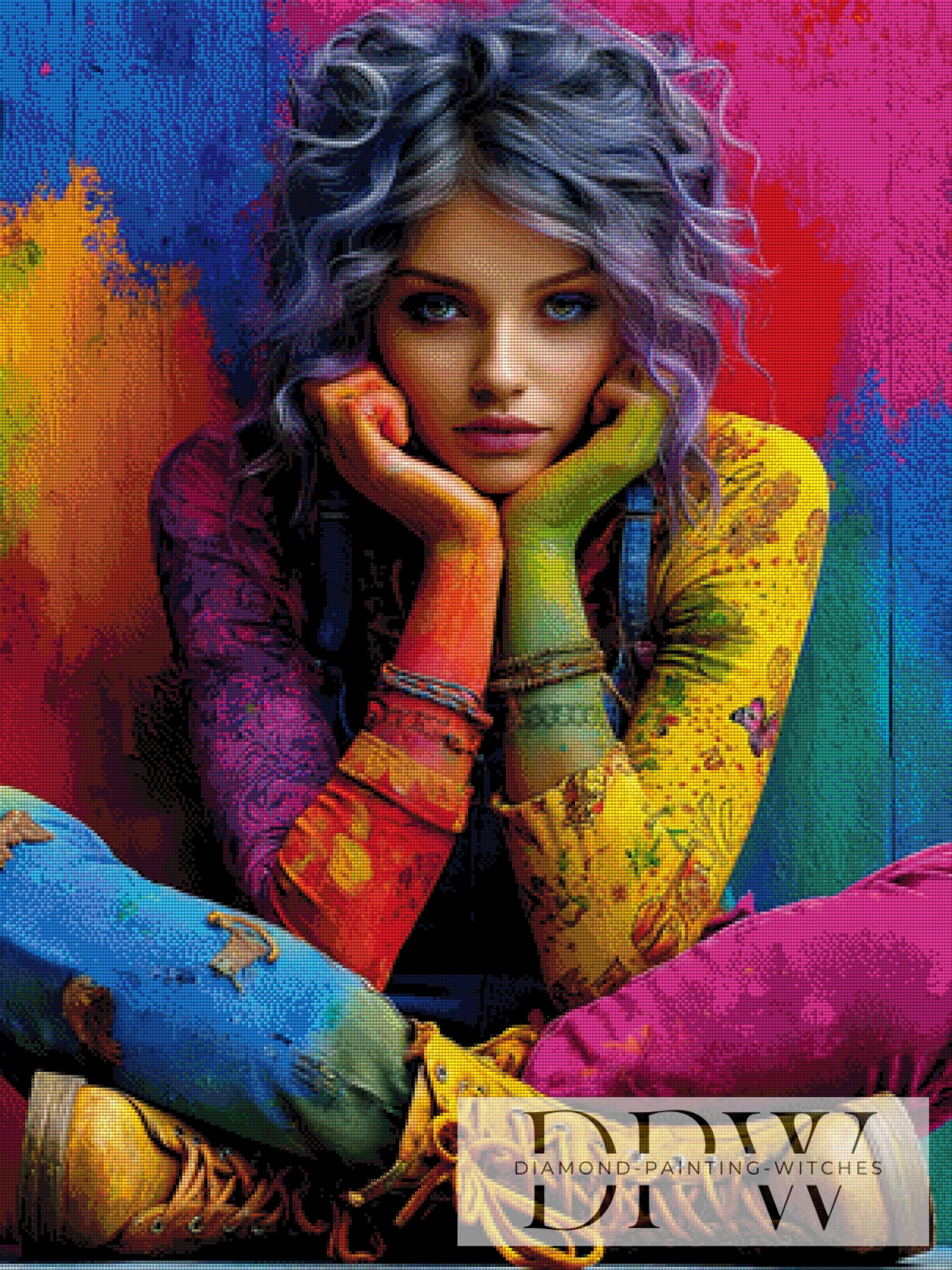 Colored Life by Elly_A.I. 75x100cm mit 370 Farben DPW-3572