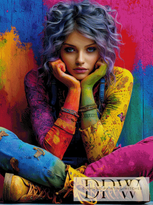 Colored Life by Elly_A.I. 75x100cm mit 370 Farben DPW-3572