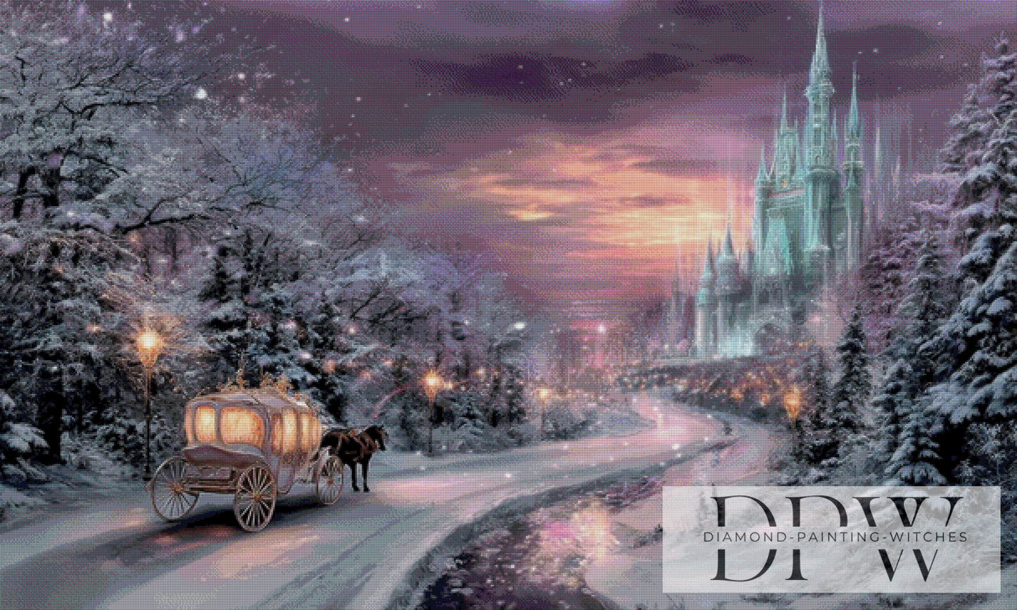 Frost Castle by Elly_A.I. 150x90cm mit 160 Farben DPW-3578