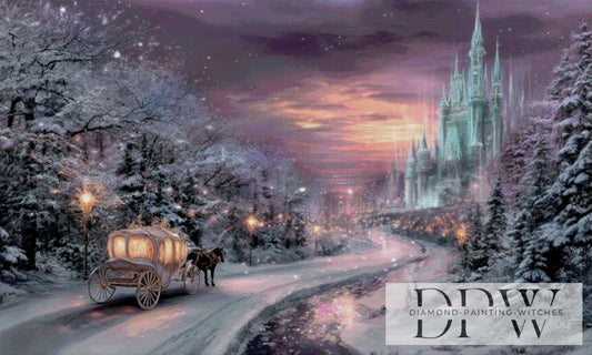 Frost Castle by Elly_A.I. 150x90cm mit 160 Farben DPW-3578