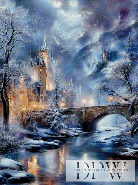 Festung der ewigen Nacht by Elly_A.I. 90x120cm mit 170 Farben DPW-3579